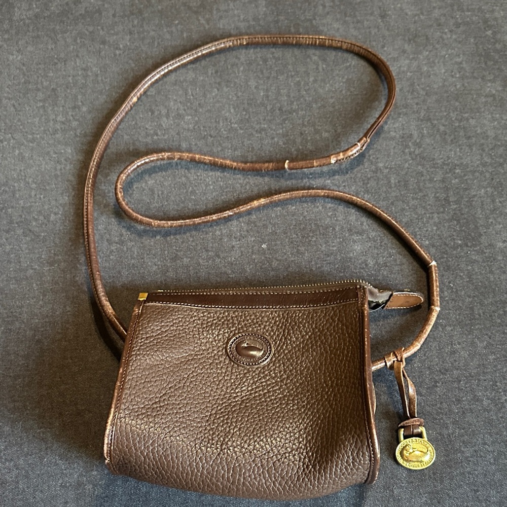Dooney & Bourke Rich Brown Leather Crossbody Bag